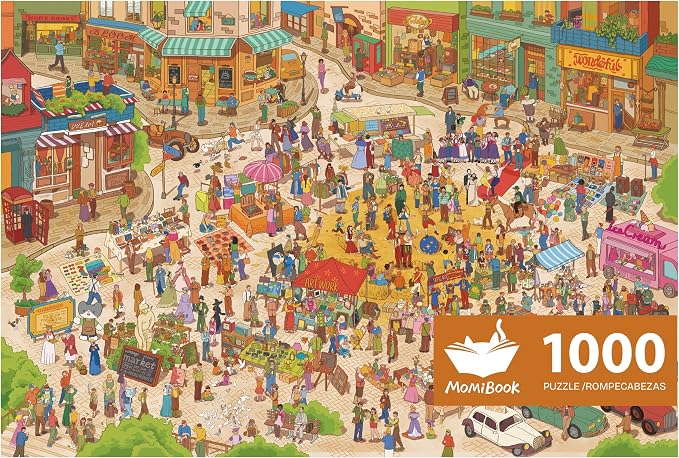 MOMIBOOK Puzzles for Adults 1000 Pieces Jigsaw Puzzles of Happy Shopping at The by MOMIBOOK
