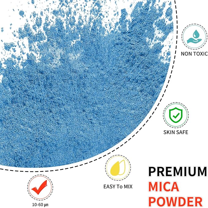 Mica Powder - 100g Mica Powder for Epoxy Resin - Metallic Color Pigment for - Image 2