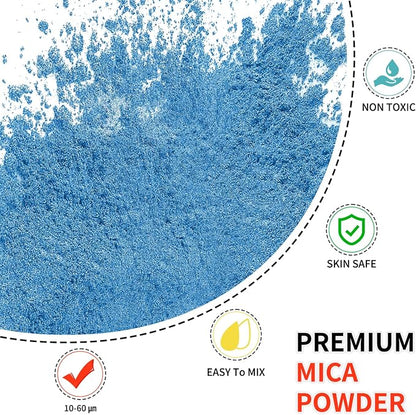 Mica Powder - 100g Mica Powder for Epoxy Resin - Metallic Color Pigment for - Image 2