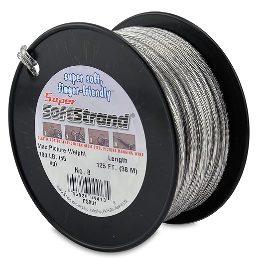 Super Softstrand, Vinyl-Coated Stranded Stainless Steel Picture Wrapping Wire by WCS
