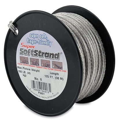 Super Softstrand, Vinyl-Coated Stranded Stainless Steel Picture Wrapping Wire by WCS