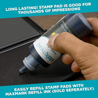 MaxMark Large Premium Purple Ink Stamp Pad - Image 4