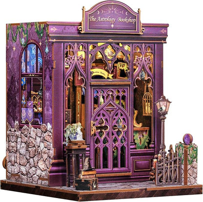 Fsolis Book Nook Kit, DIY Scene Miniature House Kit by FsolisDIYDollhouse