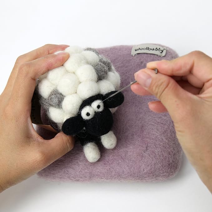 Woolbuddy Needle Felting Wool Mat – 6x6x1.5 Inch Pad - Image 2