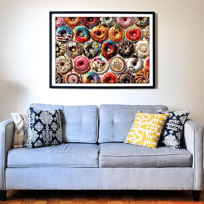 Think2Master Donuts 500 Pieces Jigsaw Puzzle. Perfect White Elephant Gag Gift. - Image 3