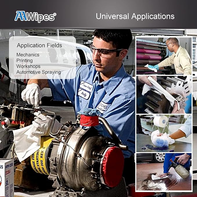 AAwipes Cleanroom Cellulose/Polyester Wipes Bulk, Lint Free Nonwoven - Image 4