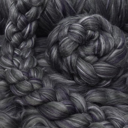 Merino Silk Luxe Tonal Designer Blend. Superfine Merino, Tussah Silk. Top Roving - Image 3