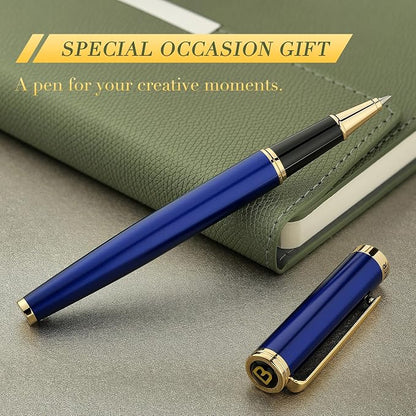 BEILUNER Luxury Rollerball Pen, 24K Gold Trim, Noble and Elegant Designs - Image 8