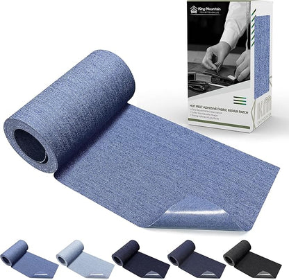 KING MOUNTAIN Iron-on Repair Patch, Jeans and Clothing Repair and Decoration Kit by ForABetterHomeLife