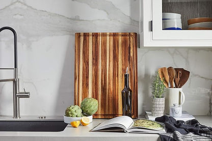 Sonder Los Angeles, XXL Thick Edge Grain Teak Wood Cutting Board - Image 8