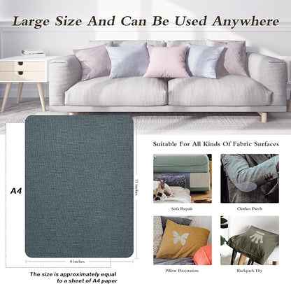 KING MOUNTAIN Coarse Linen Repair Patches, Self-Adhesive Linen Fabric Patches - Image 3