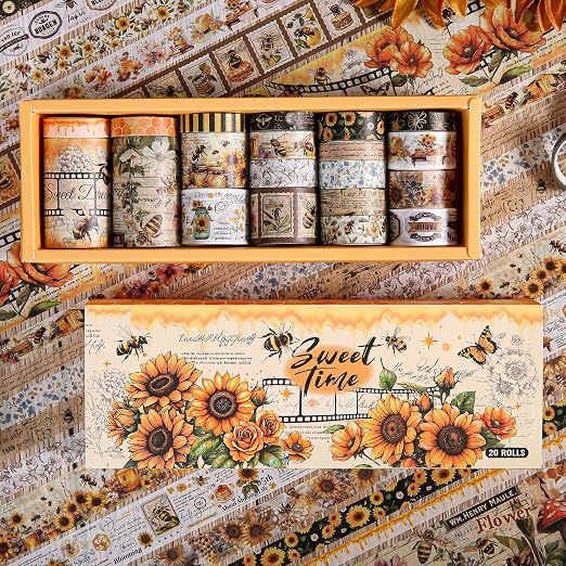 Washi Tape Set 20 Rolls by VYRANA