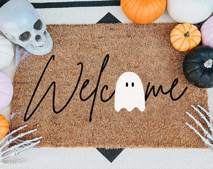 Halloween Stencils for Door Mats Welcome Ghost Stencil Reusable Stay Spooky - Image 5