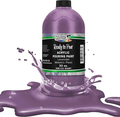 Pouring Masters Lavender Metallic Pearl Ready to Pour Acrylic Pouring Paint by USArtSupply