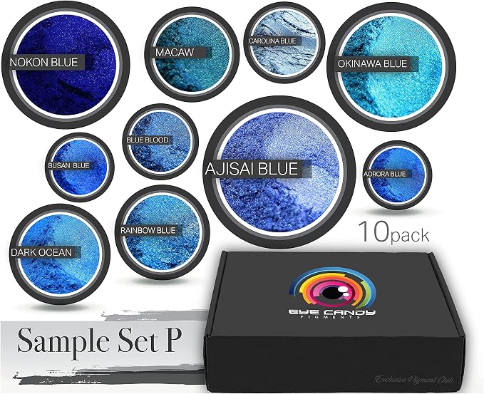 Eye Candy Pigments Blue Mica Pigment Powder Set P - Image 2