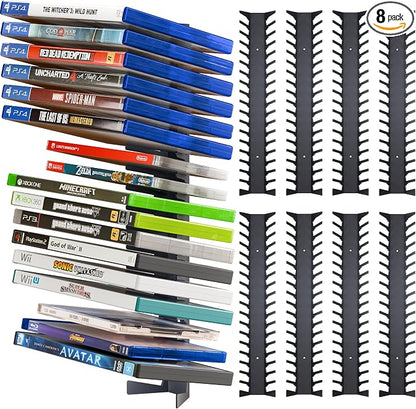 Funturbo Video Game Storage Wall Mount Game Case Holder, Metal Wall Mounted by Funturbo