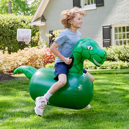 Hearthsong Hop N Go Inflatable Dino Riding Bouncy Hopping Toys - Image 7