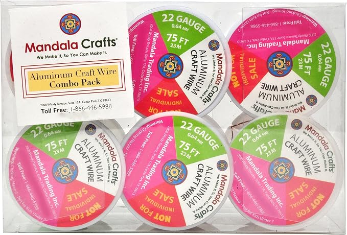 Mandala Crafts 22 Gauge Anodized Aluminum Craft Wire - Image 4