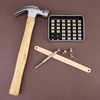 Yoption 37 Pieces Leathercarft Stamping Tool Set, 6mm Alphabet Letters and - Image 6