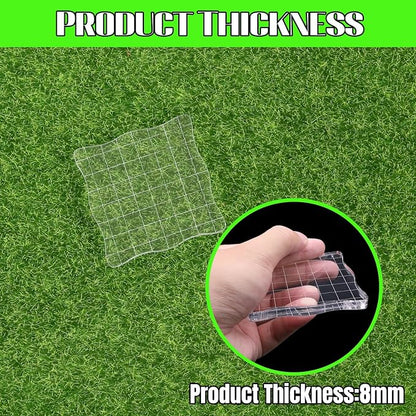 2Pcs Clear Stamp Blocks Set, 3 x 3 Inch Wave-Like Acrylic Blocks - Image 3