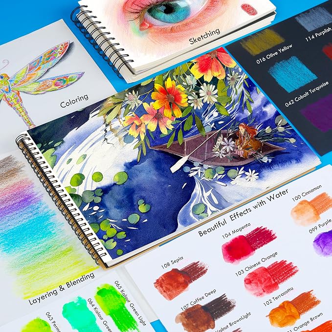 KALOUR Watercolor Pencils, 120 Colors, Blendable Wet or Dry, Water-Soluble - Image 4
