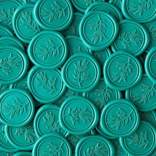 PONATIA Teal Green Wax Seal Stickers - Image 3