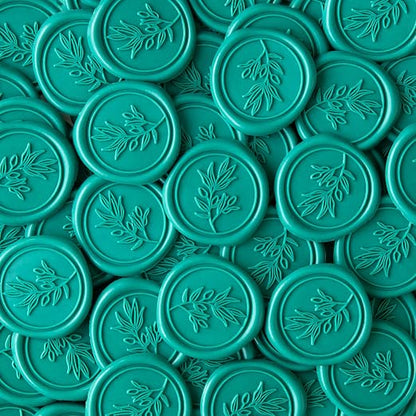 PONATIA Teal Green Wax Seal Stickers - Image 3