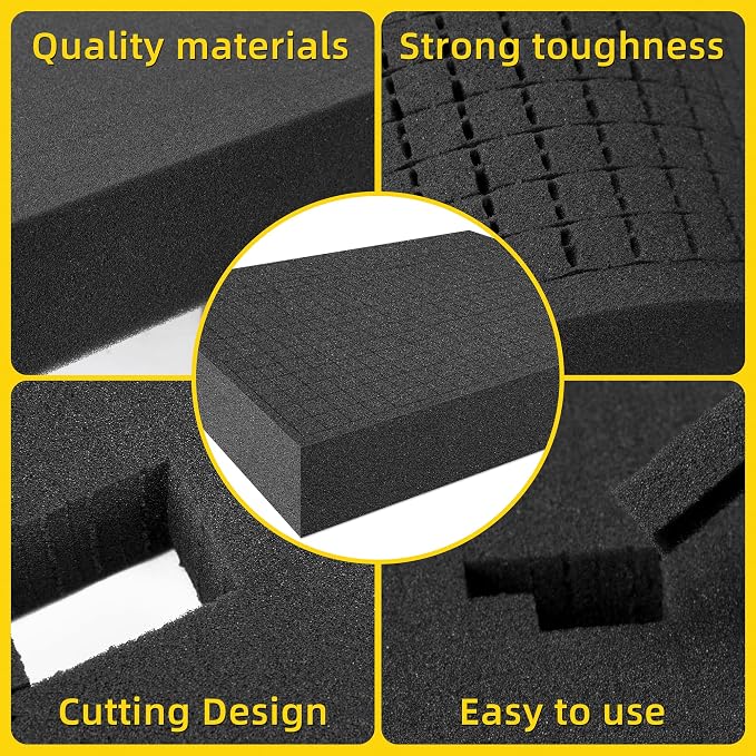 DECOHS 4 PCS Pick Apart Foam Insert- 2 Size Pick and Pluck Foam- Pluck Pre Cube - Image 5