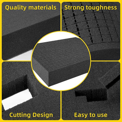 DECOHS 4 PCS Pick Apart Foam Insert- 2 Size Pick and Pluck Foam- Pluck Pre Cube - Image 5