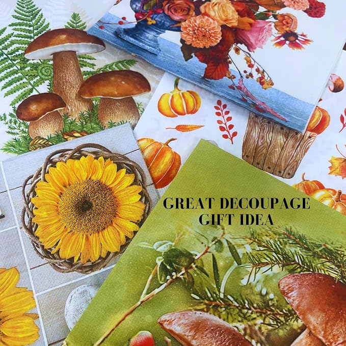 Mystery Pack Decoupage Paper Napkins, 20-ct Assorted Surprise Napkins, - Image 5