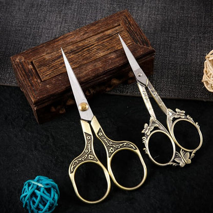 Artistic Vintage Craft Scissors Small 4.6 Inch Sharp Sewing & Embroidery Tool - Image 7