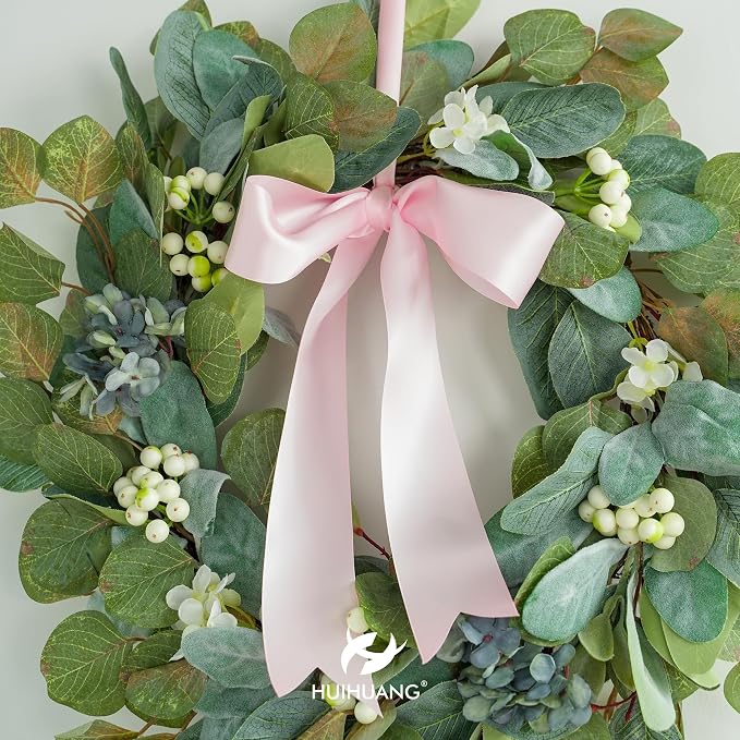 HUIHUANG Pink Ribbon 2 inch Wide Double-Faced Baby Pink Satin Silk Ribbon - Image 6