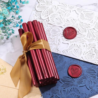 Yoption 15 Pieces Burgundy Glue Gun Sealing Wax Sticks - Image 2