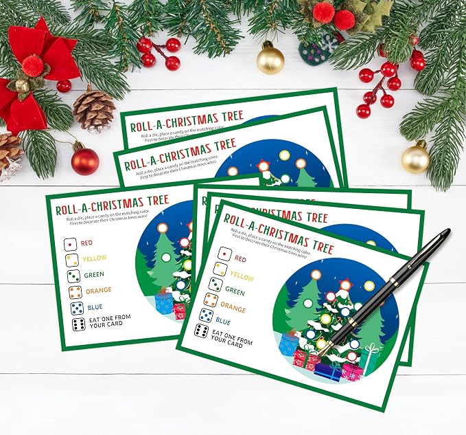 Roll A Christmas Tree Dice Game, Christmas Games - Image 3