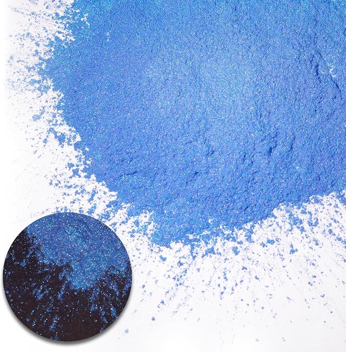 Ceya Highly Chameleon Mica Pigment, 1.8oz/ 50g Blue Starry Sky Chrome Powder - Image 2