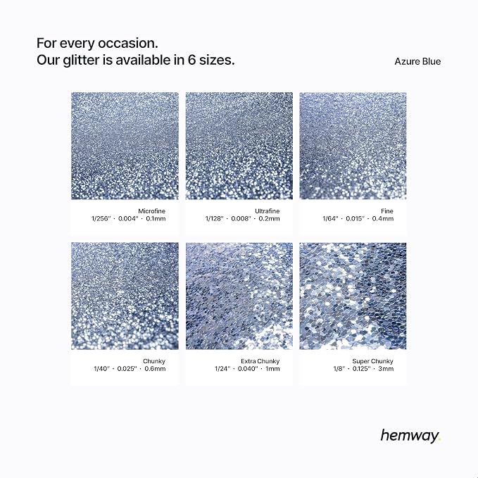 Hemway Polyurethane & Epoxy Resin Glitter 100g / 3.5oz Metallic Crystal Flake - Image 3