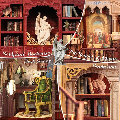 Fsolis Book Nook Kits, DIY Miniature House Kit 3D Puzzles - Image 6