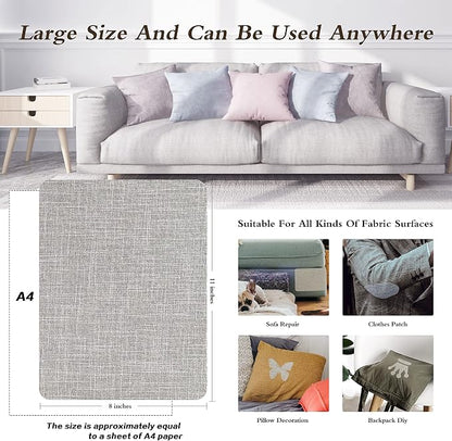 Fine Linen Repair Patches, Self-Adhesive Linen Fabric Patches, 8X11 inch Extra - Image 4