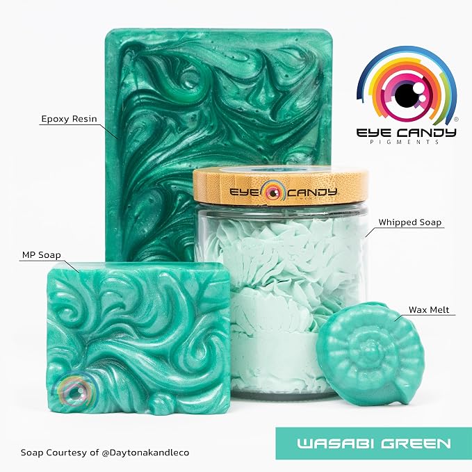 Eye Candy Pigments Premium Green Mica Powder - Image 2