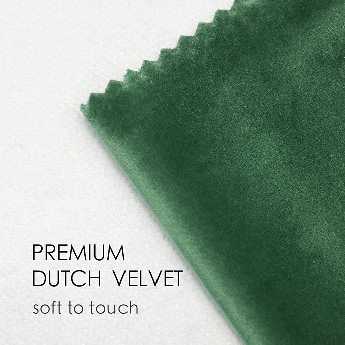 Vitalizart Green Velvet Ribbon Set 3/8" x 15 Yd Wooden Spool Fabric Trim 3 - Image 3