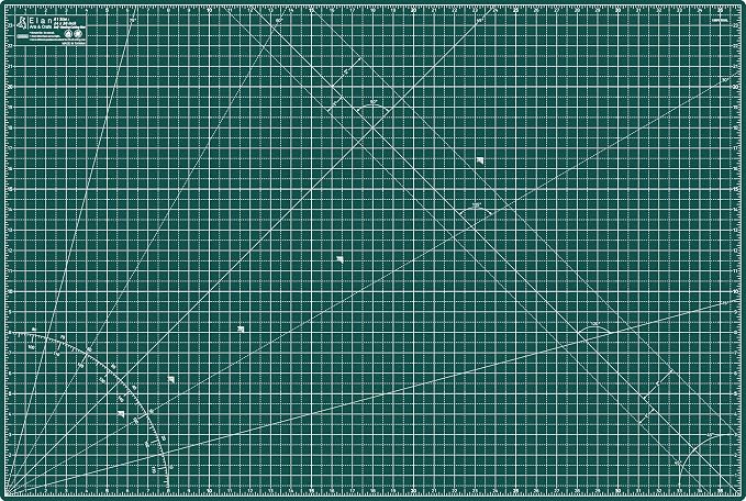 Elan Cutting Mat A1 Green, Large Self Healing Cutting Mat 24 x 36 Inch by Elan