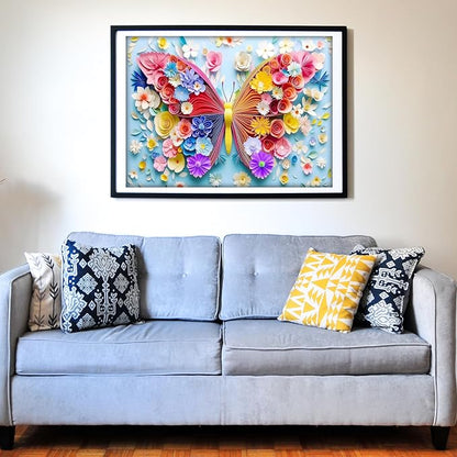 Think2Master Colorful Vibrant Flower Butterfly 500 Pieces Large Format Jigsaw - Image 4