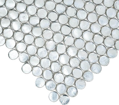 Glass Penny Round 1.03 sq ft/Piece Pack of 1, Kitchen Backsplash, Shower Walls - Image 6