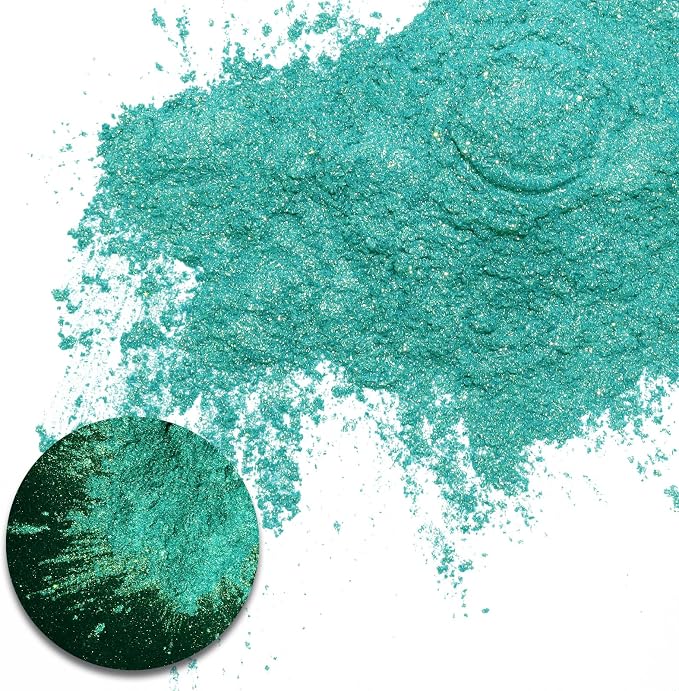 Ceya Highly Chameleon Mica Pigment, 1.8oz/ 50g Aurora Green Chrome Powder - Image 2