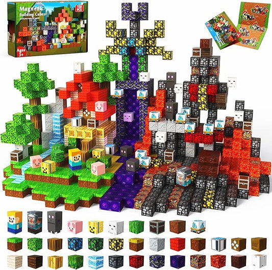 150 PCS Magnetic Blocks by BuildYourWorldwithUs