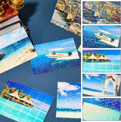 36 Sheets Holographic Sticker Paper Clear A4 Vinyl Sticker Paper Self Adhesive - Image 4
