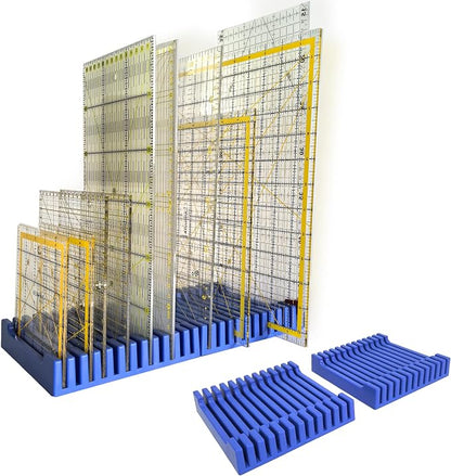 Storage Rack for Quilting Rulers, 12 Slot Ruler Holder Organizer and Storage by Unknown