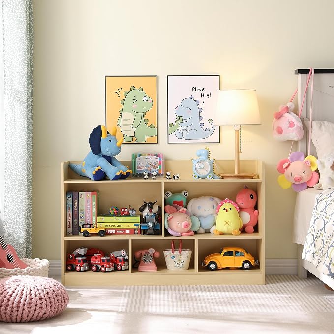 Kids Toy Storage Organizer, 5-Section Bookshelf - Image 5
