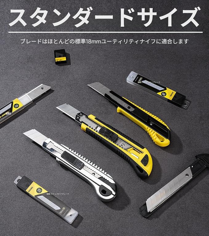DOWELL 18mm Snap Off Blades SK5 Utility Knife Retractable Blades Box Cutter - Image 5