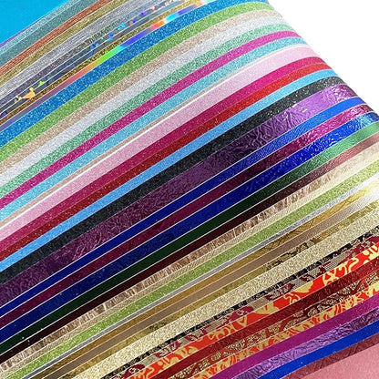 A4 Glitter Embossed Metallic Foil Paper Pack by GOMTYEA